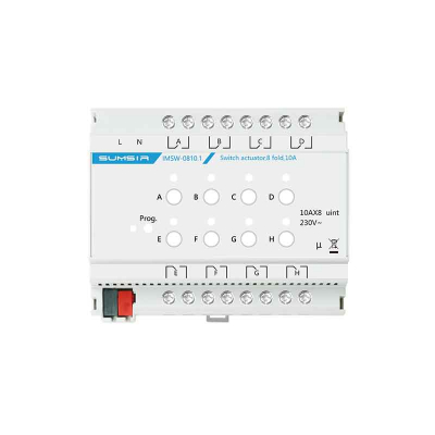 KNX Switch Actuator, 8-Fold, 10A