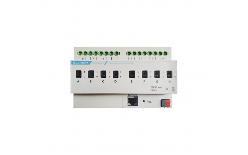 KNX Switch Actuator, 8-Fold, 20A