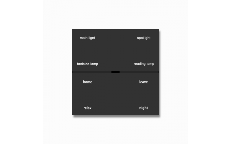 KNX Push Button Panel, 8 Buttons, R Series