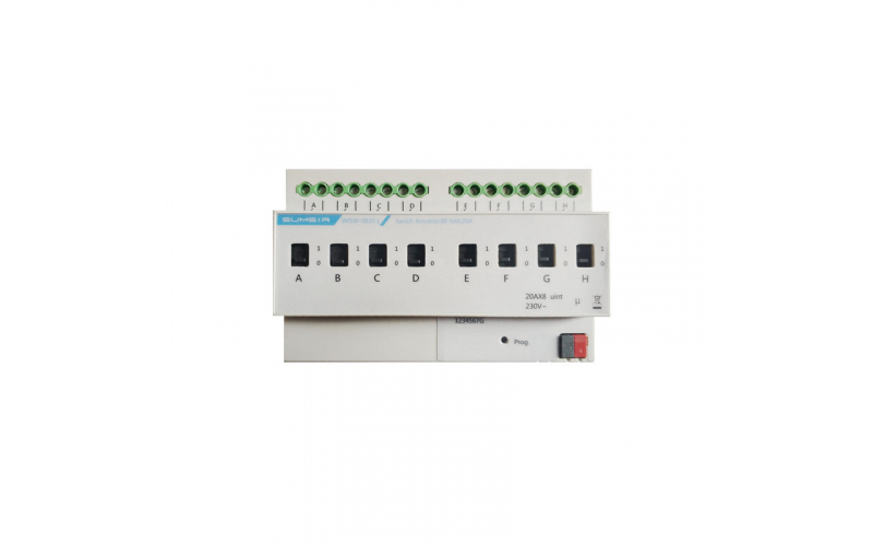 KNX Switch Actuator, 8-Fold, 20A