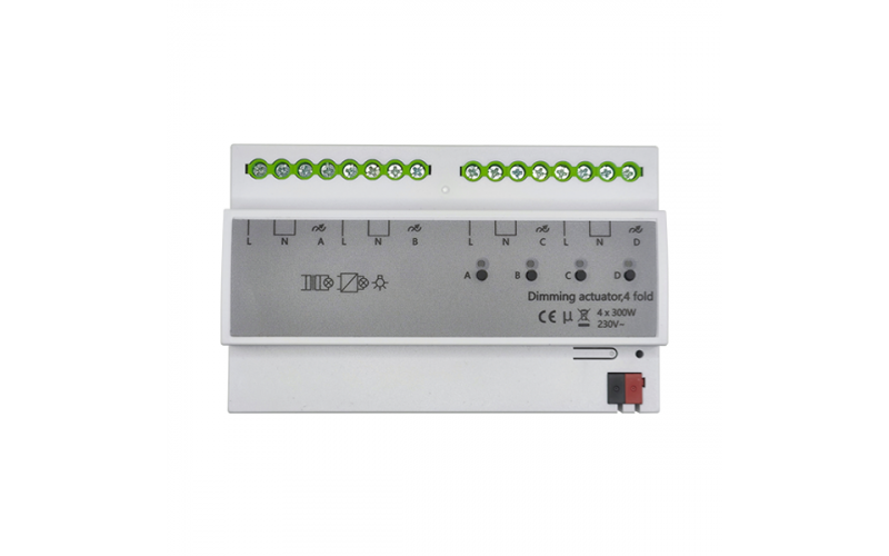 KNX 4路300W通用调光器